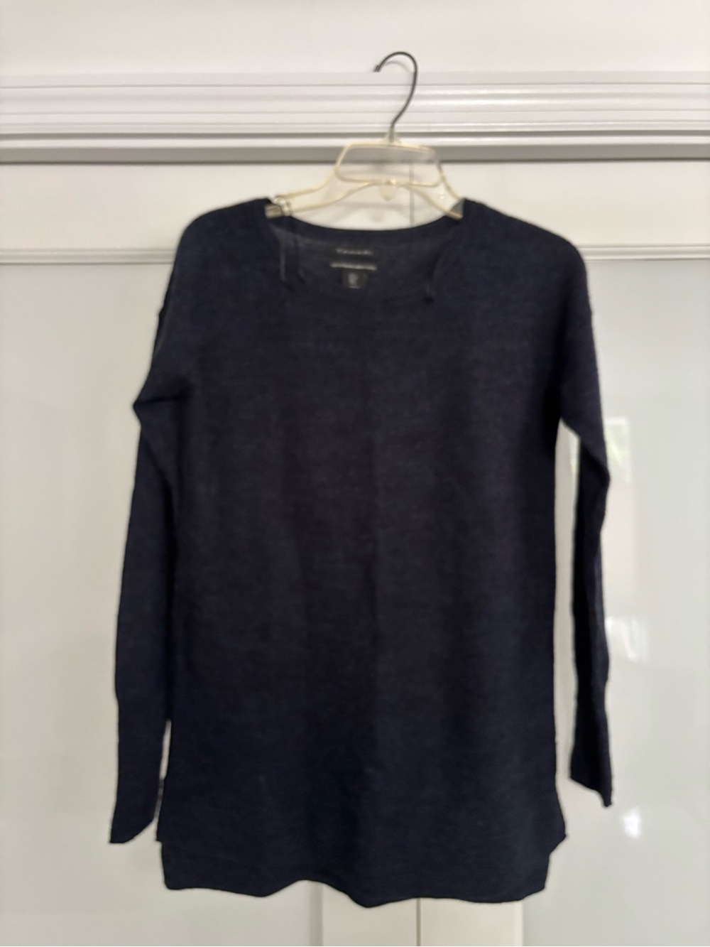Tahari Dark Navy Crewneck Pullover